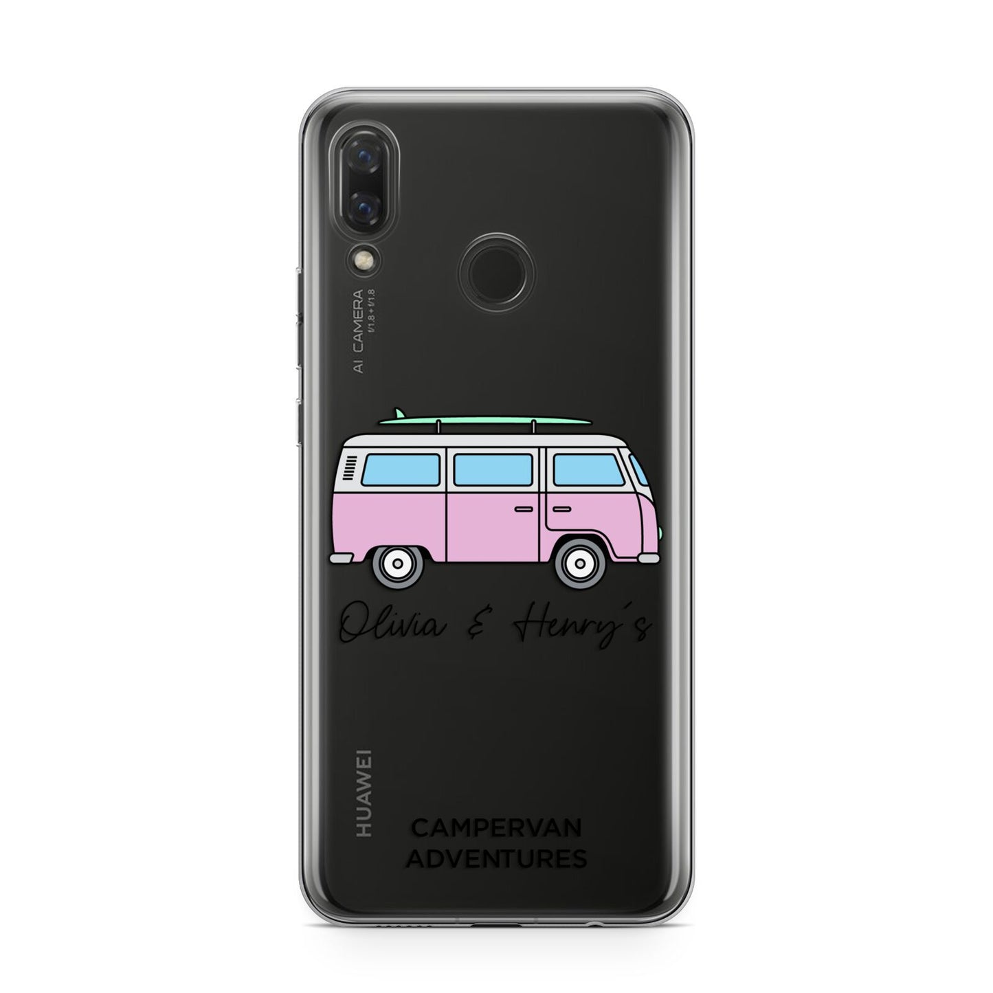 Personalised Campervan Adventures Huawei Nova 3 Phone Case