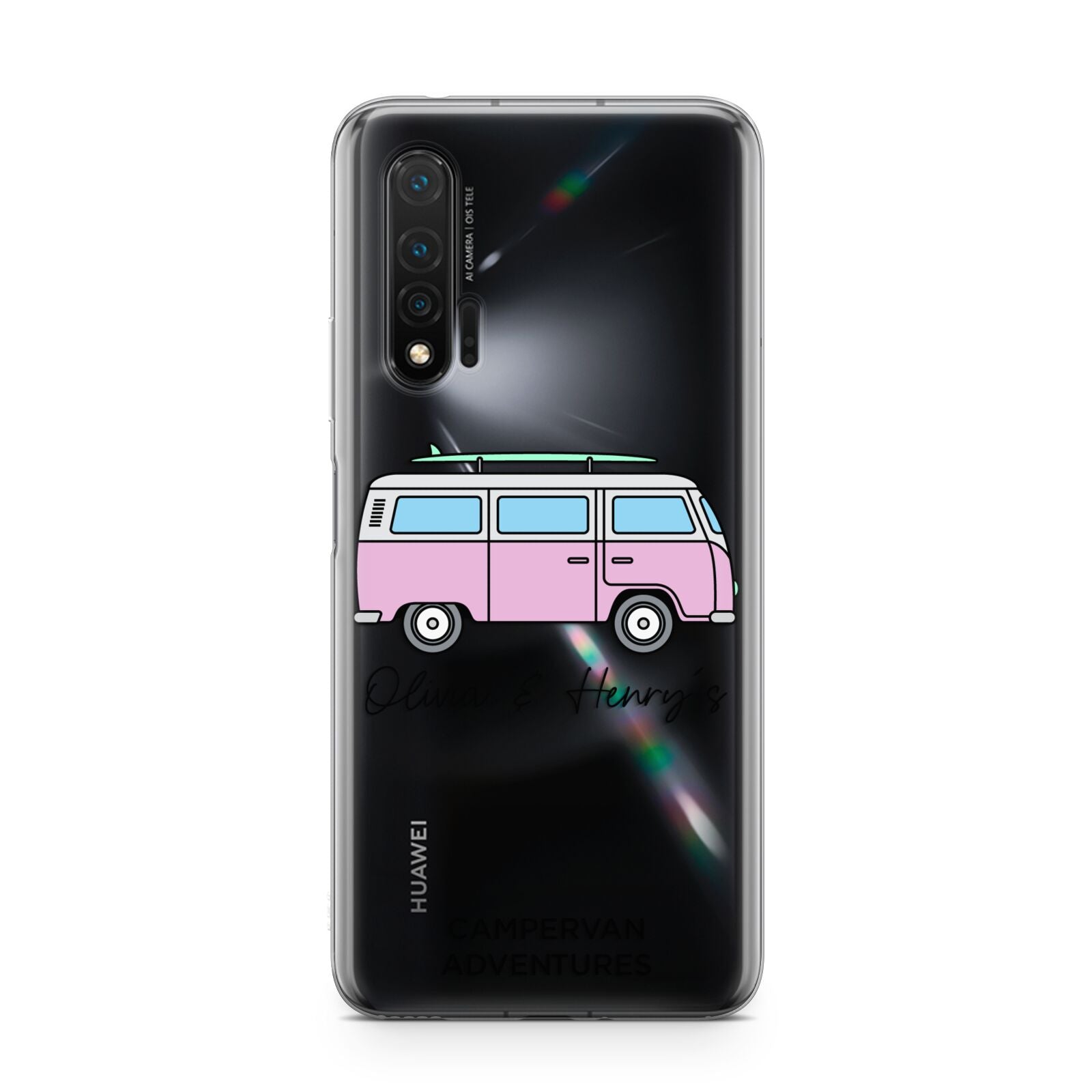 Personalised Campervan Adventures Huawei Nova 6 Phone Case