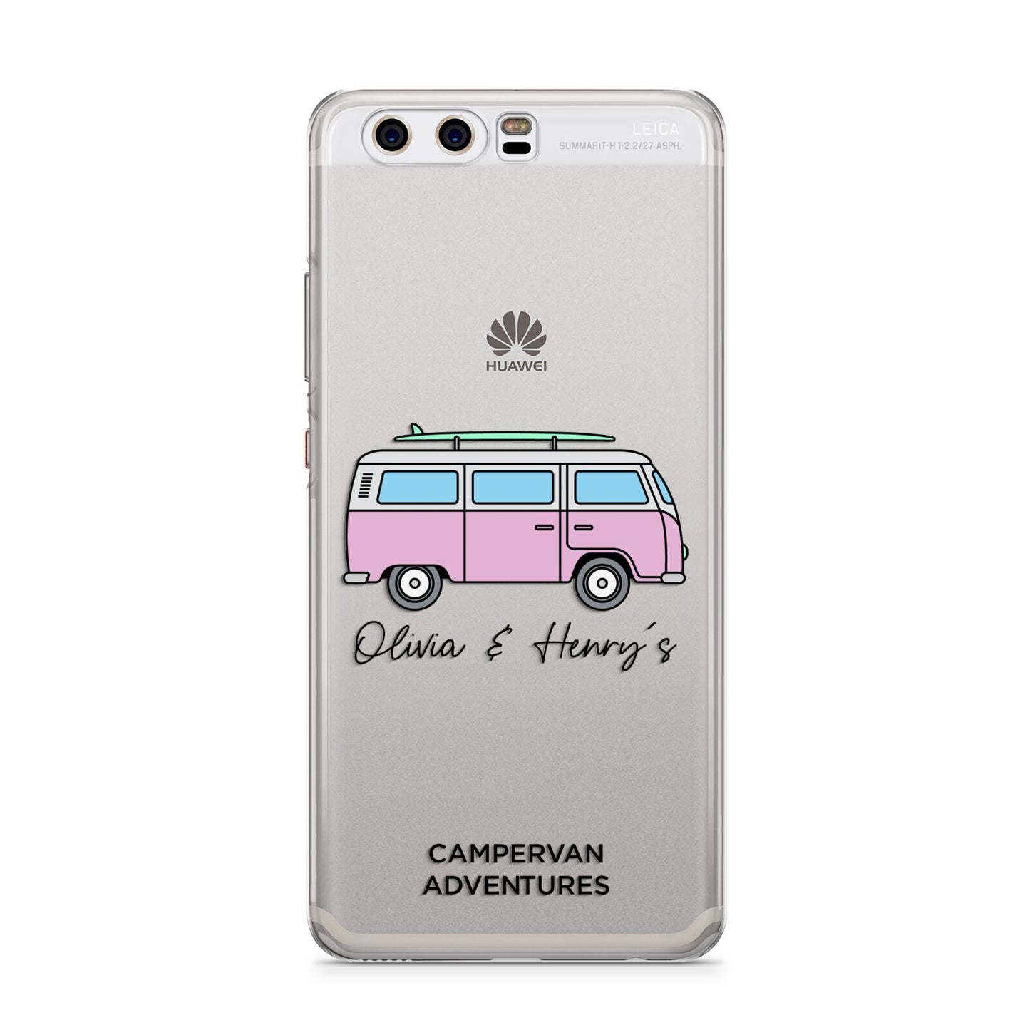 Personalised Campervan Adventures Huawei P10 Phone Case