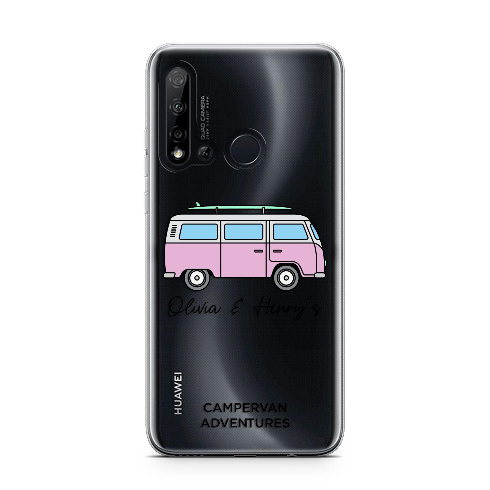 Personalised Campervan Adventures Huawei P20 Lite 5G Phone Case