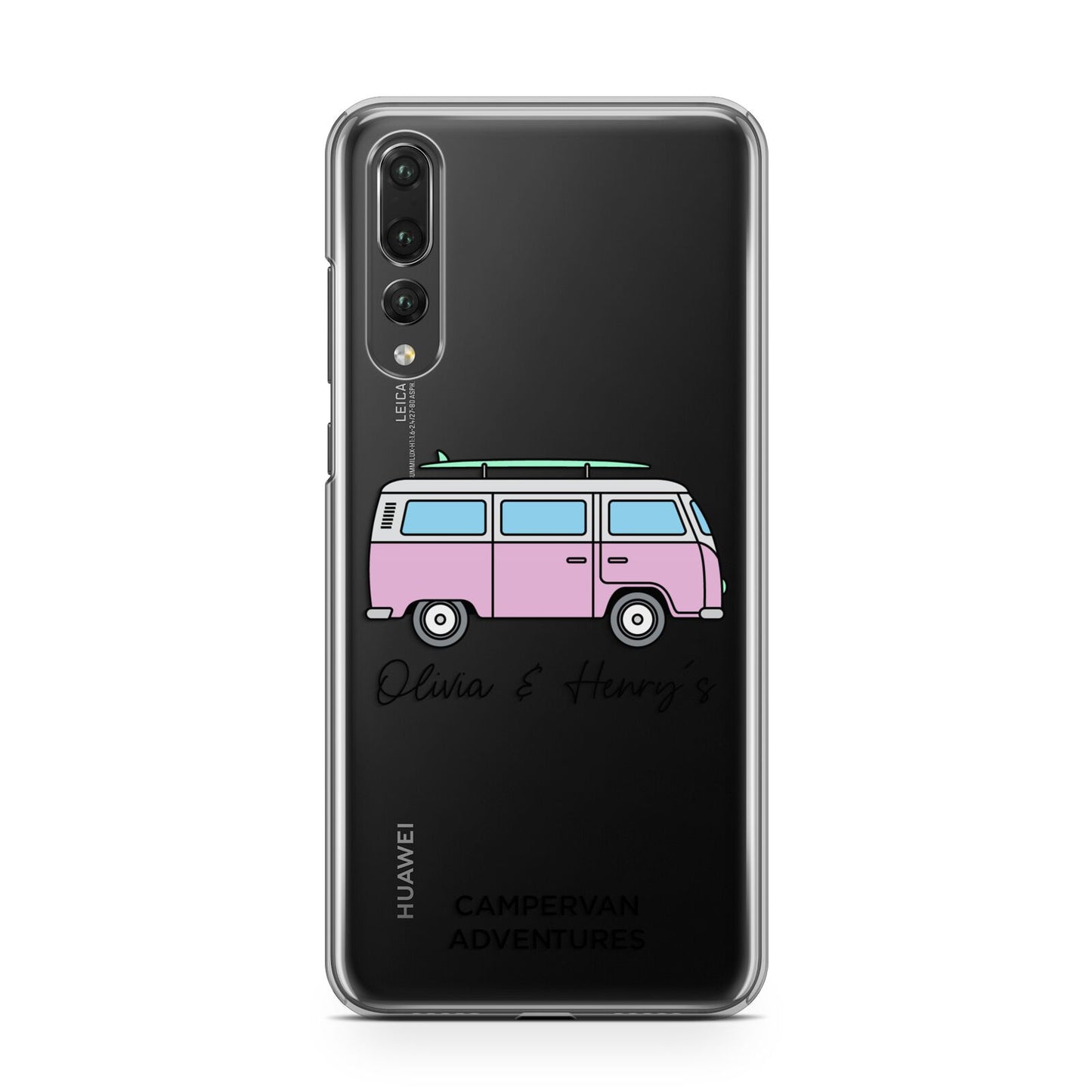 Personalised Campervan Adventures Huawei P20 Pro Phone Case