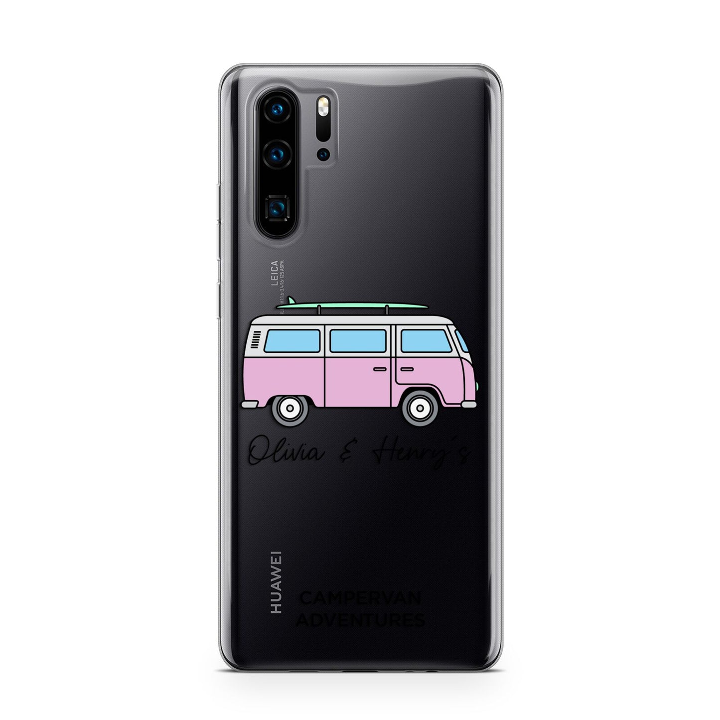 Personalised Campervan Adventures Huawei P30 Pro Phone Case