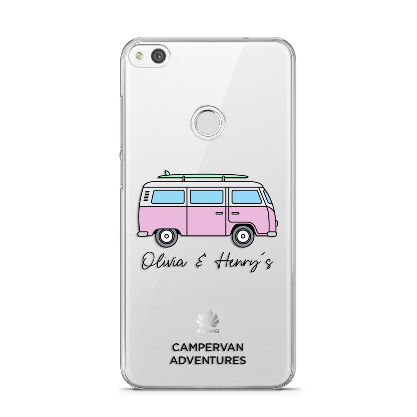 Personalised Campervan Adventures Huawei P8 Lite Case