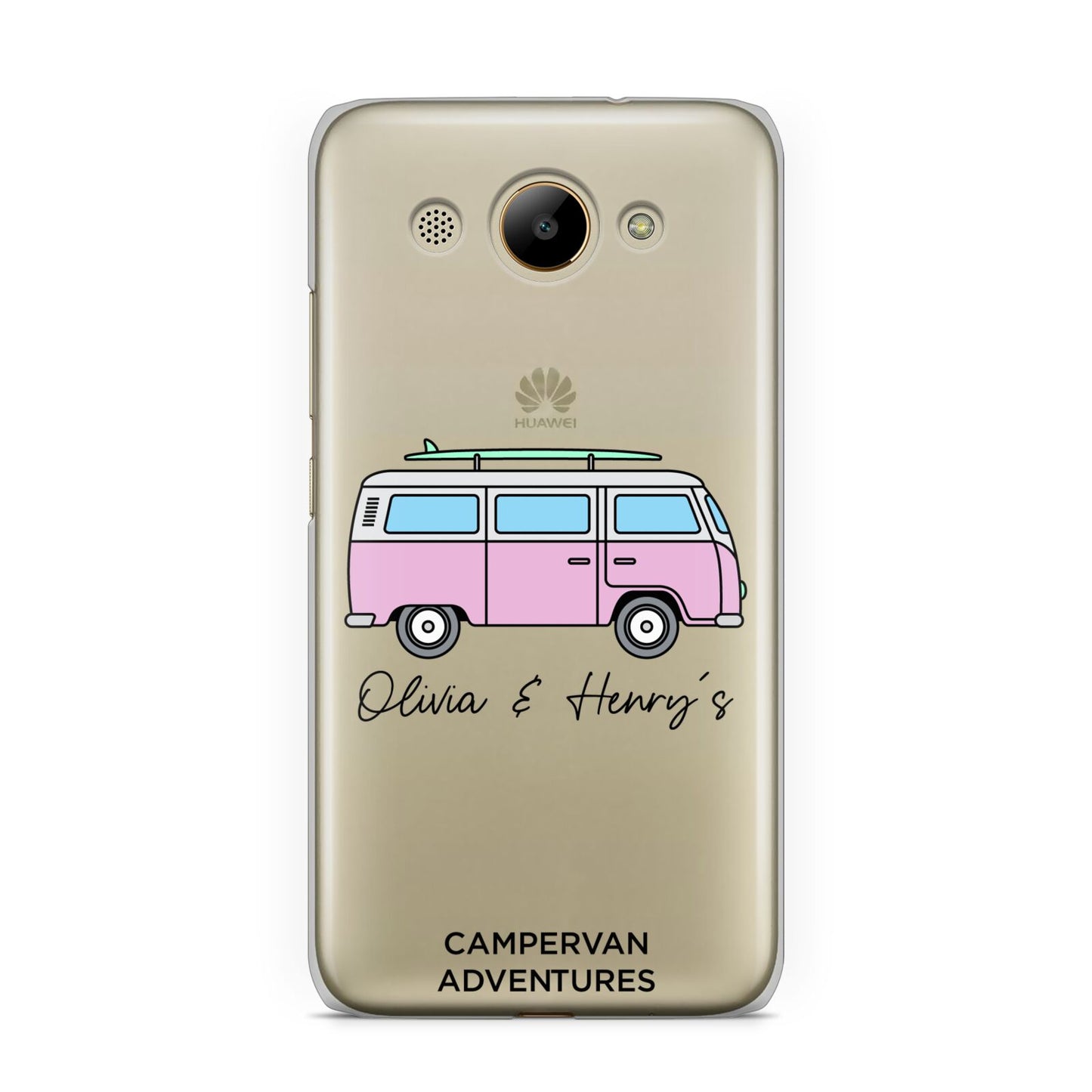 Personalised Campervan Adventures Huawei Y3 2017