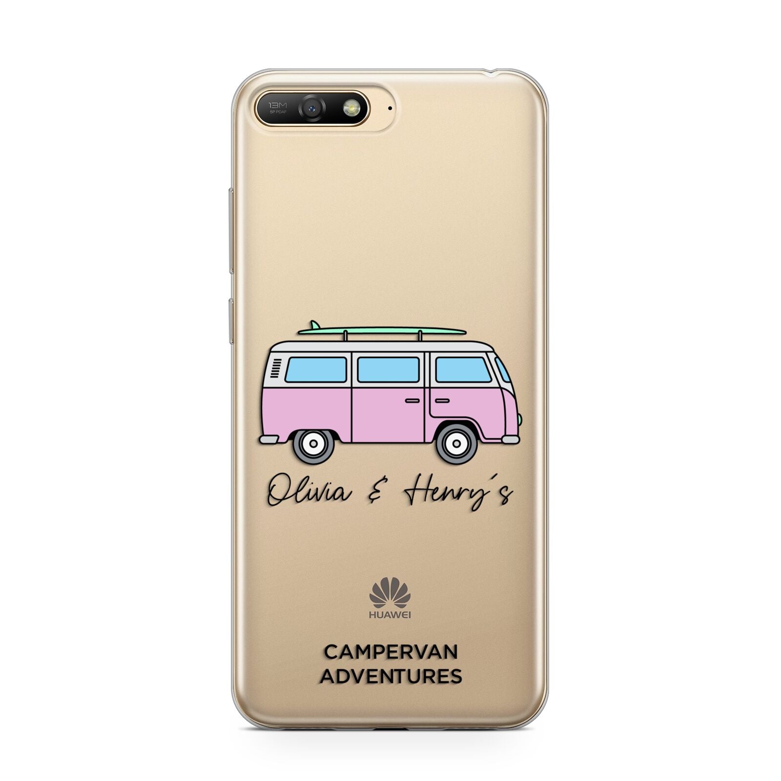 Personalised Campervan Adventures Huawei Y6 2018