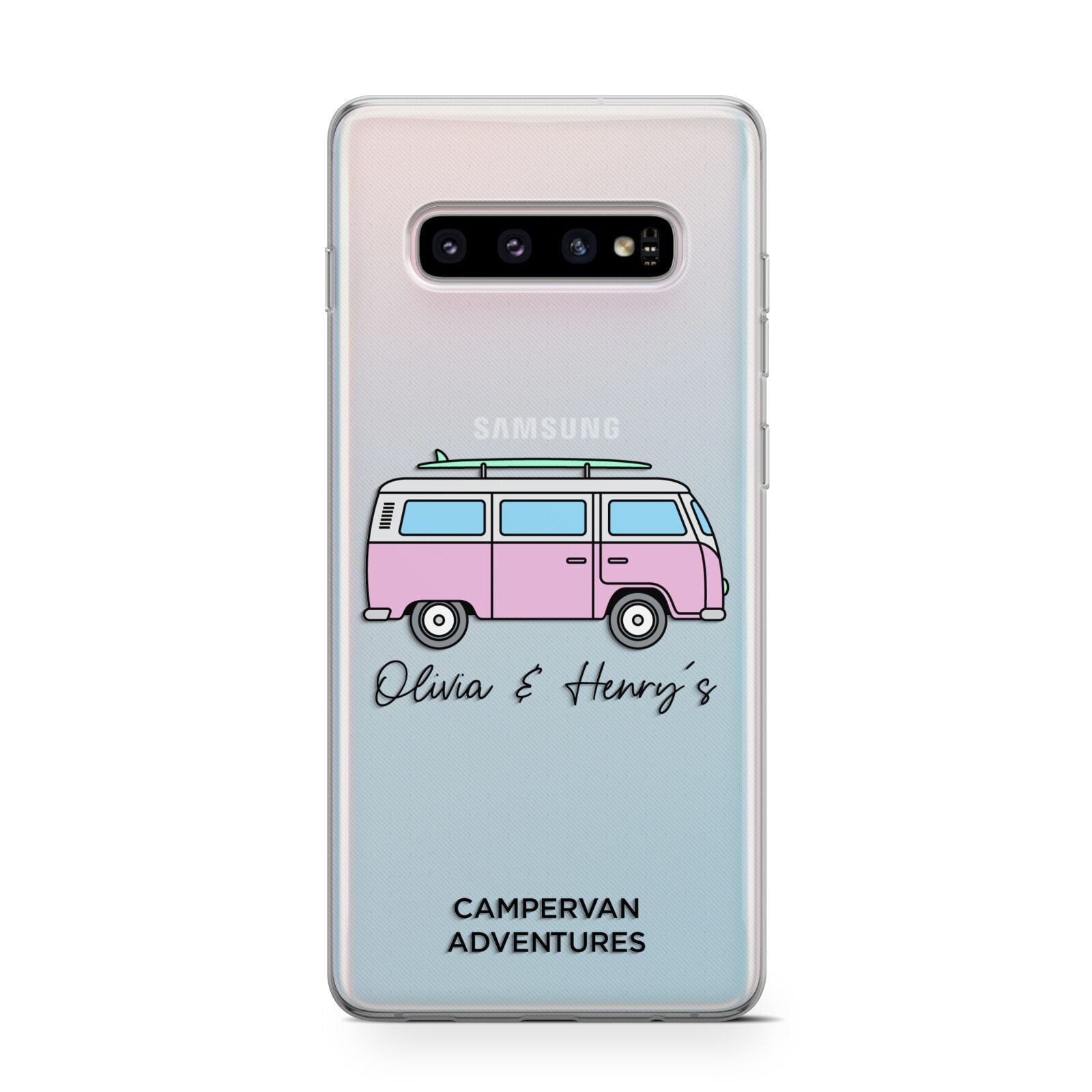 Personalised Campervan Adventures Protective Samsung Galaxy Case