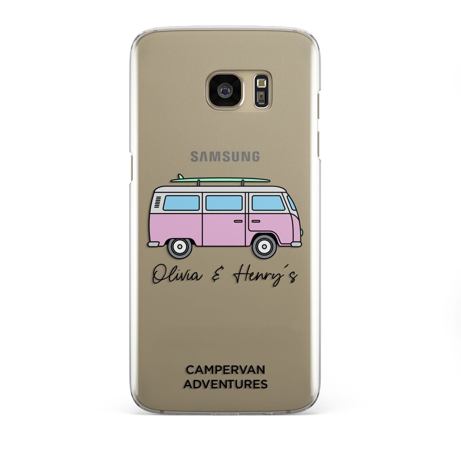 Personalised Campervan Adventures Samsung Galaxy S7 Edge Case