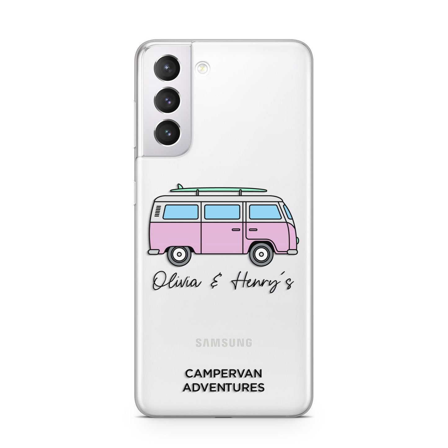 Personalised Campervan Adventures Samsung S21 Case