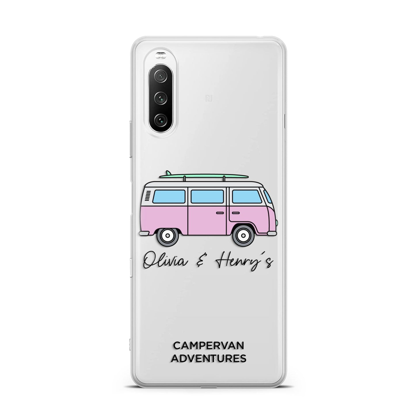 Personalised Campervan Adventures Sony Xperia 10 III Case