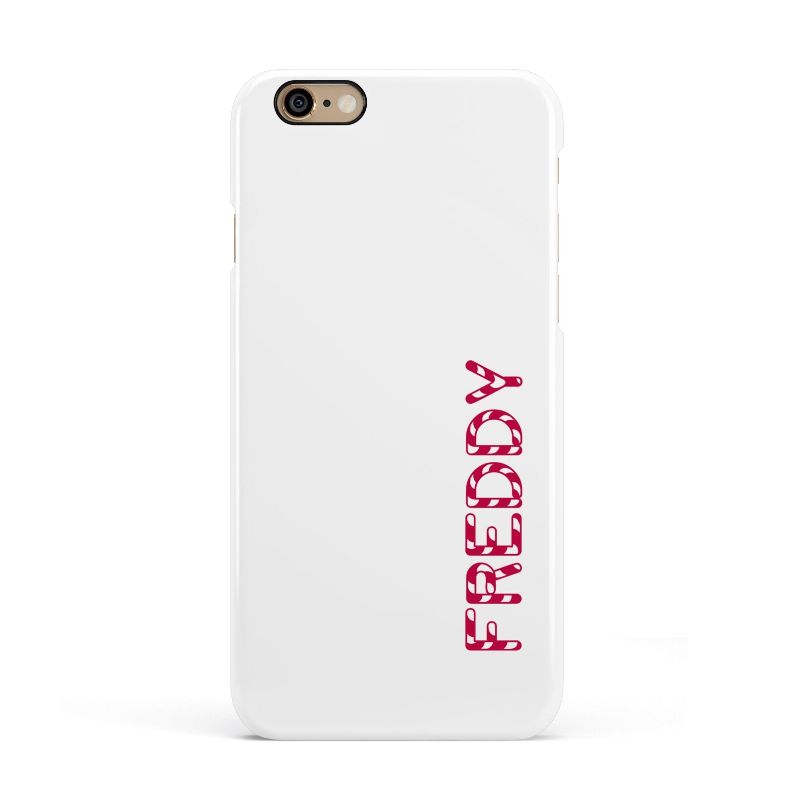 Personalised Candy Cane Name Apple iPhone 6 3D Snap Case