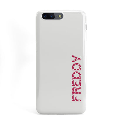 Personalised Candy Cane Name OnePlus Case