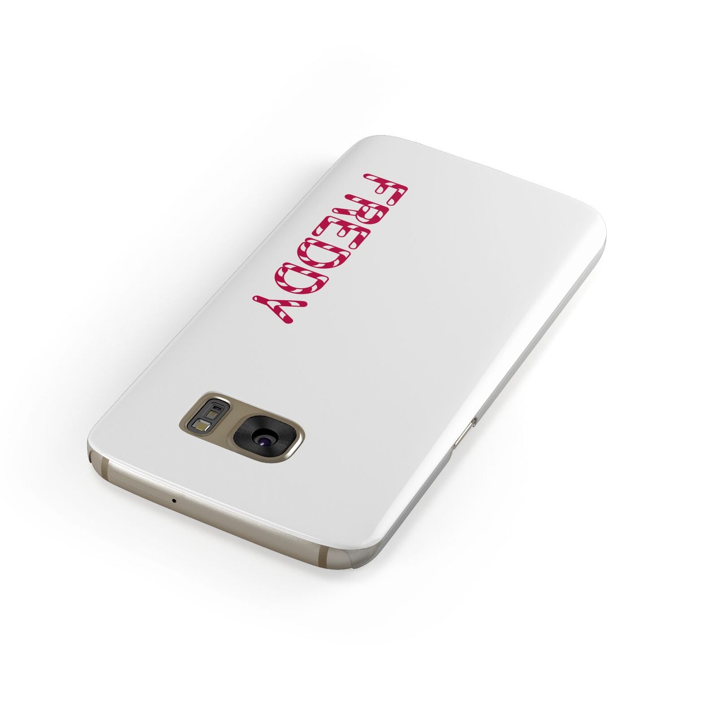 Personalised Candy Cane Name Samsung Galaxy Case Front Close Up