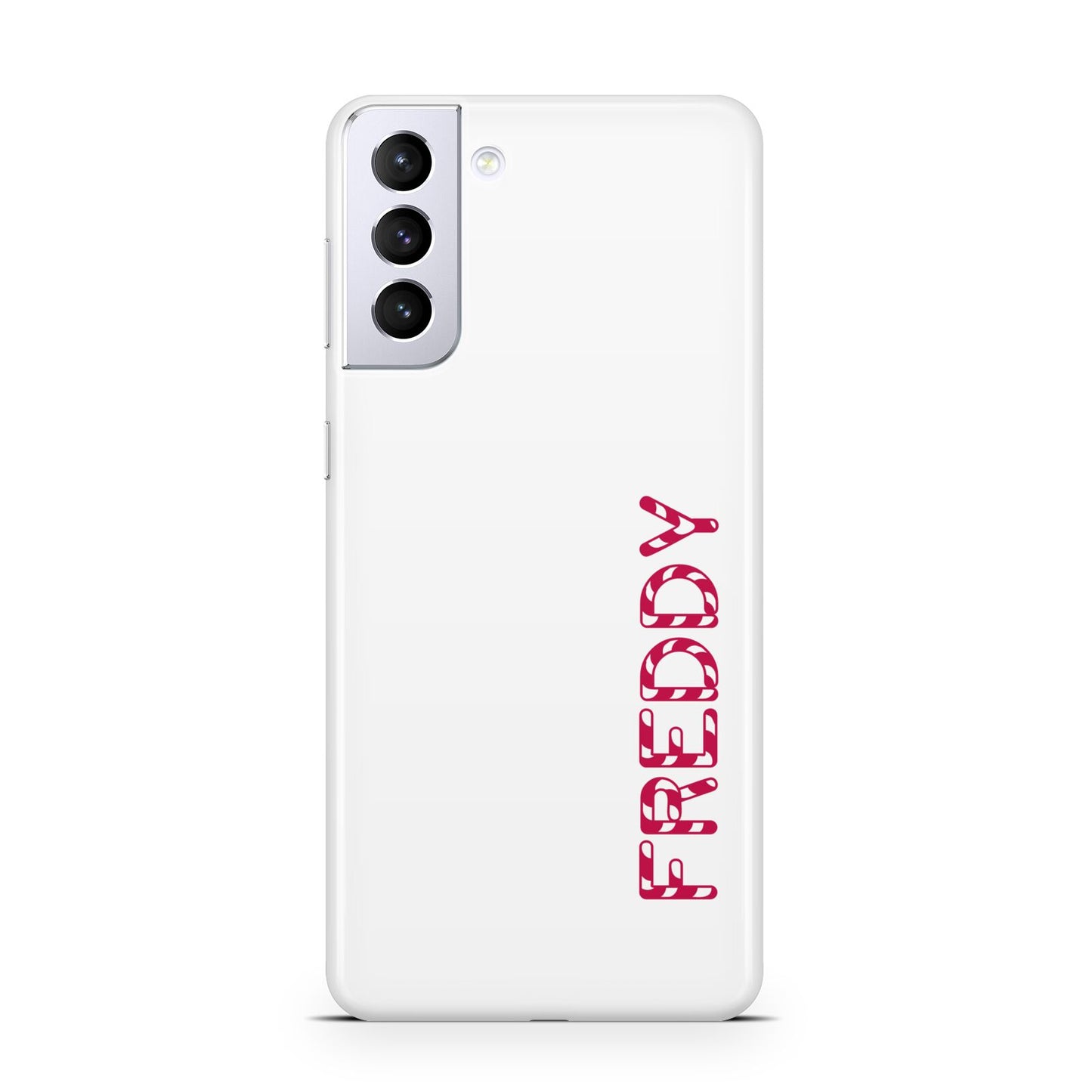 Personalised Candy Cane Name Samsung S21 Plus Case