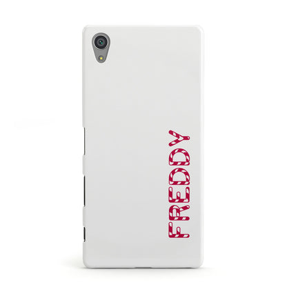 Personalised Candy Cane Name Sony Xperia Case