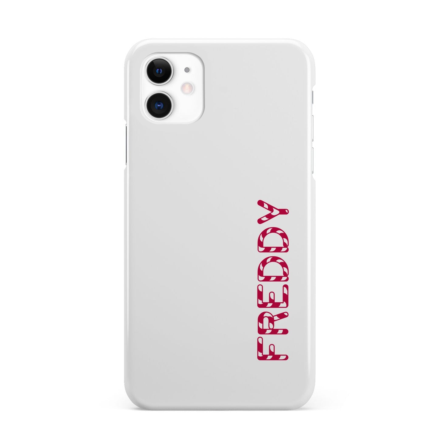 Personalised Candy Cane Name iPhone 11 3D Snap Case