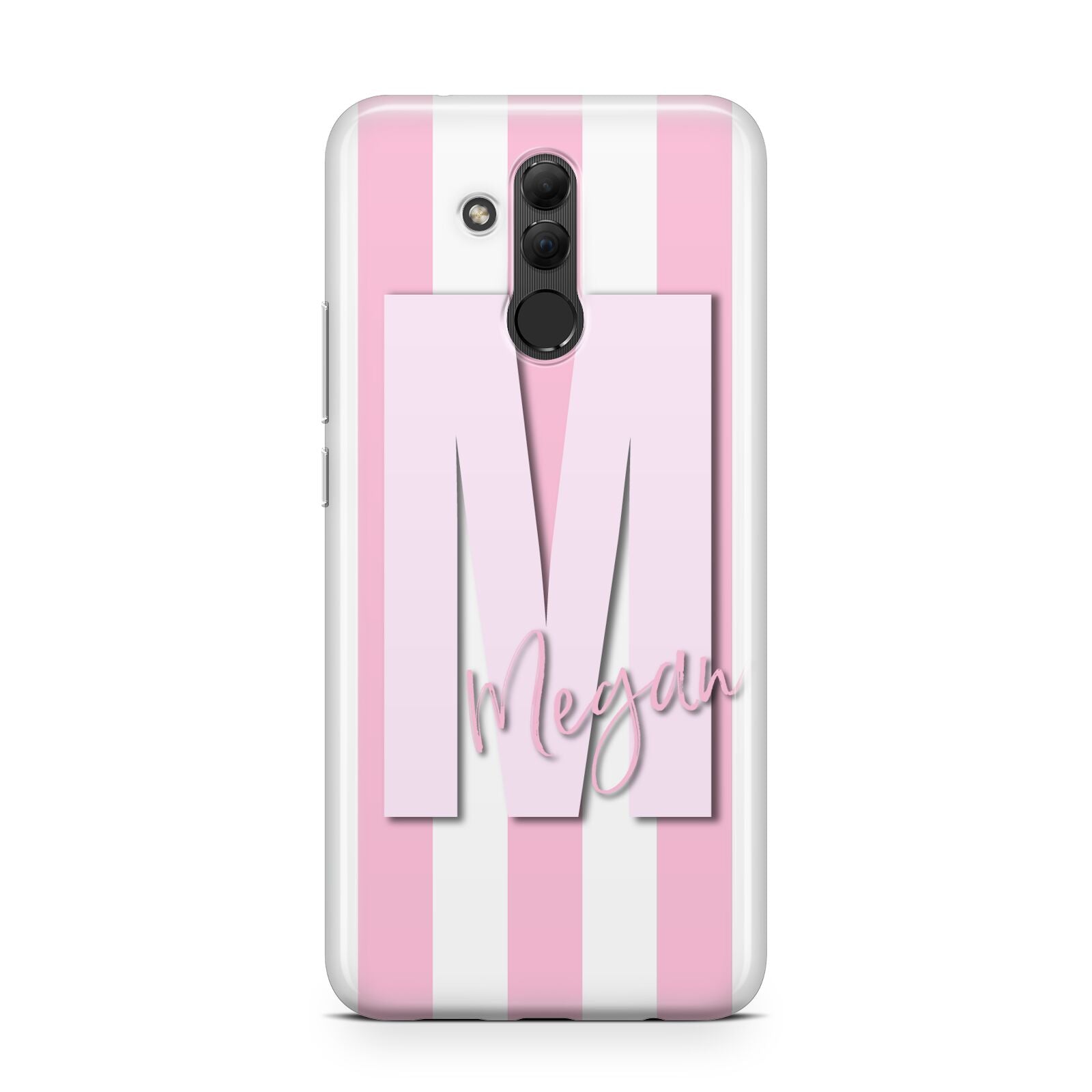 Personalised Candy Stripe Initials Huawei Mate 20 Lite