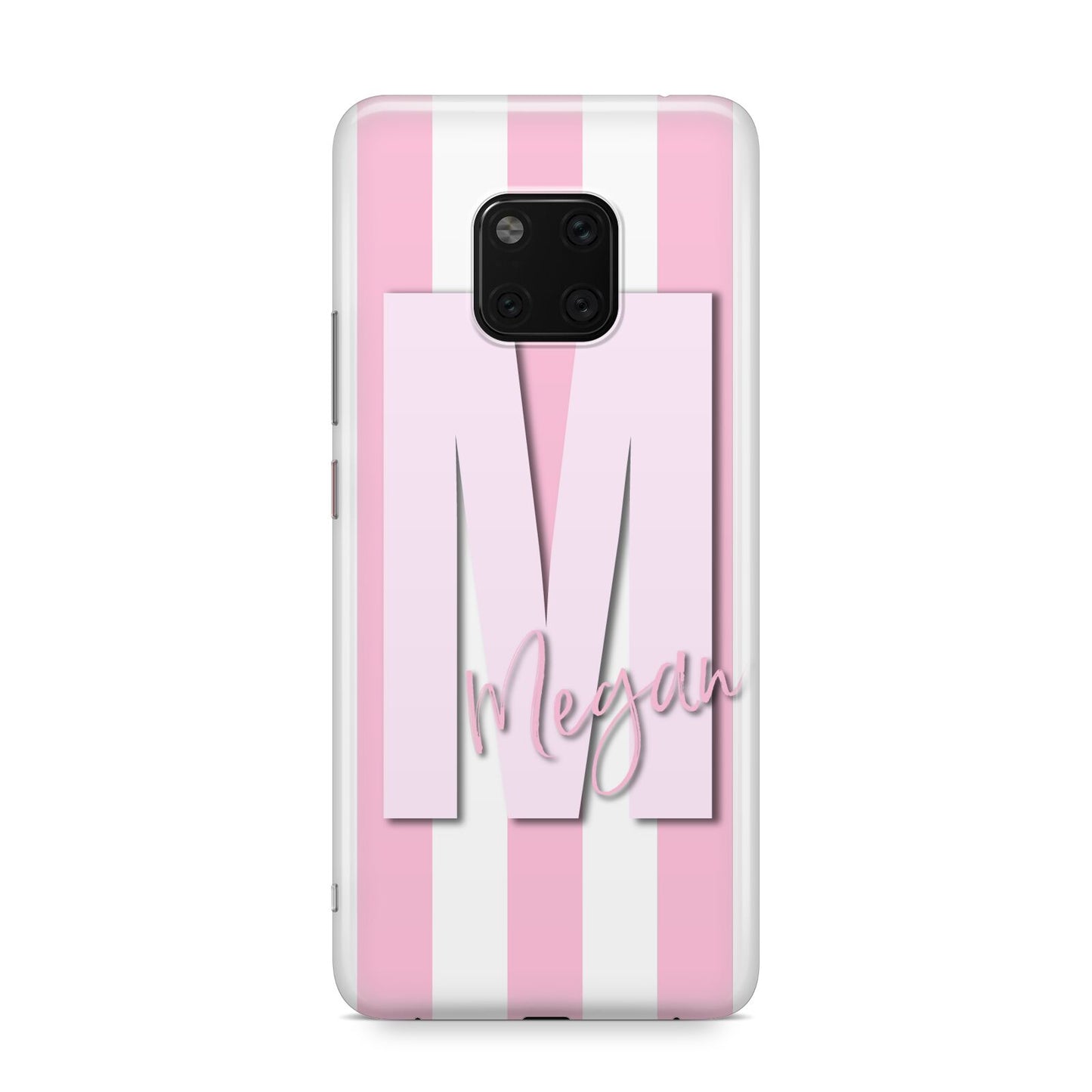 Personalised Candy Stripe Initials Huawei Mate 20 Pro Phone Case