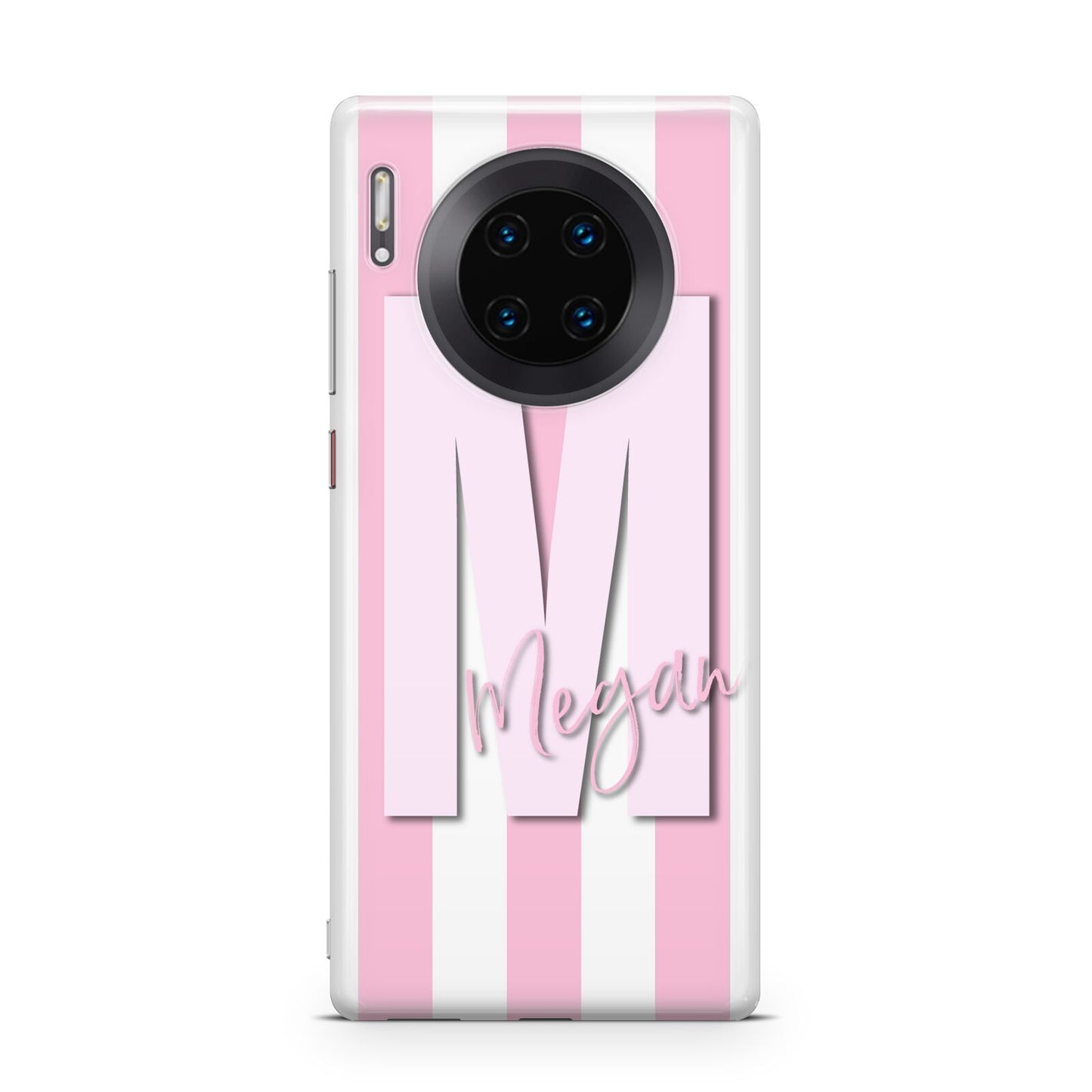 Personalised Candy Stripe Initials Huawei Mate 30 Pro Phone Case