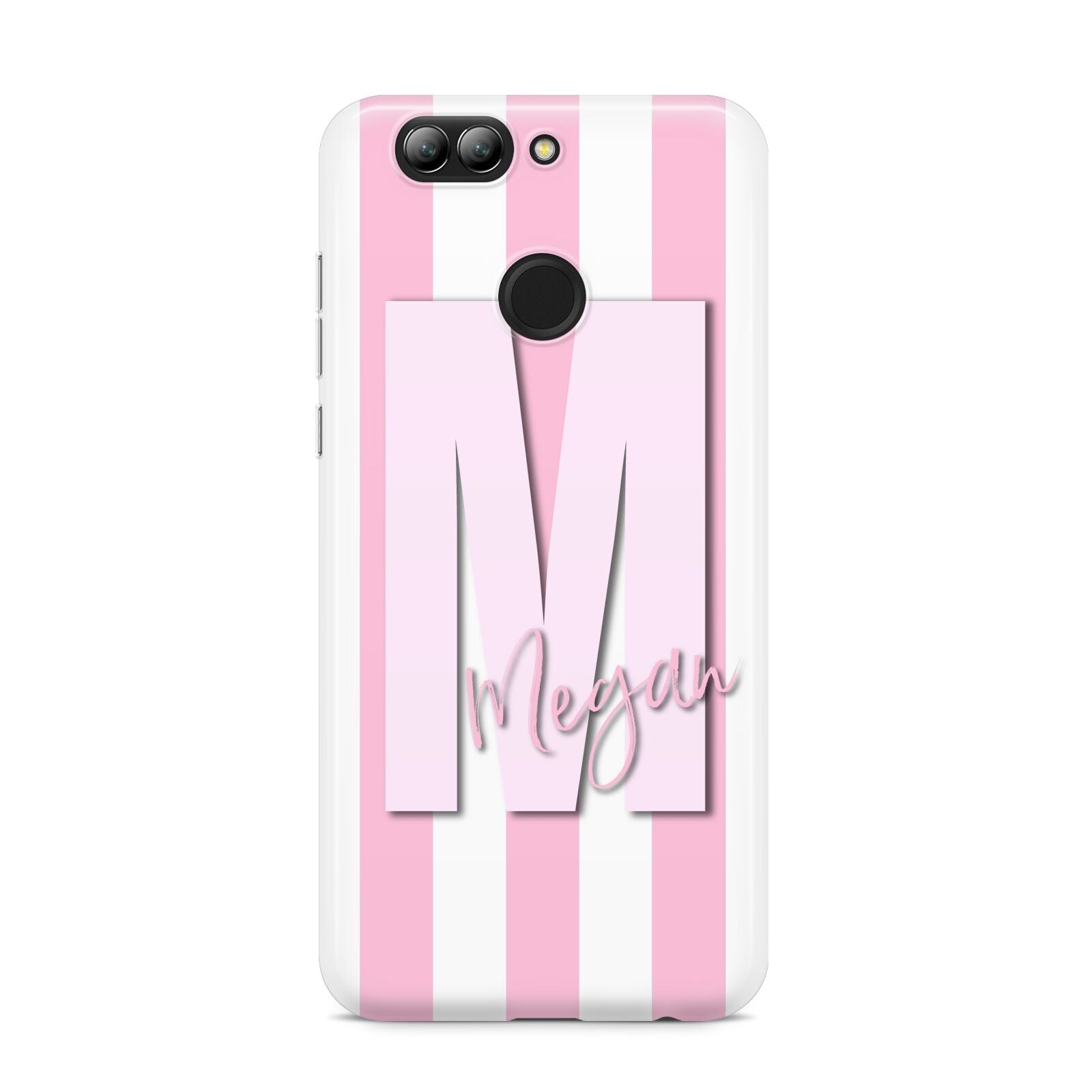 Personalised Candy Stripe Initials Huawei Nova 2s Phone Case