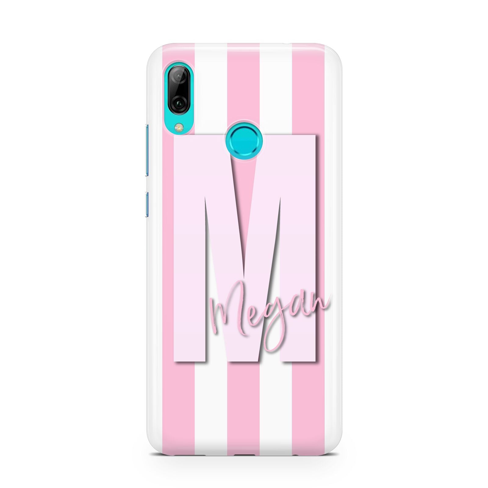 Personalised Candy Stripe Initials Huawei P Smart 2019 Case