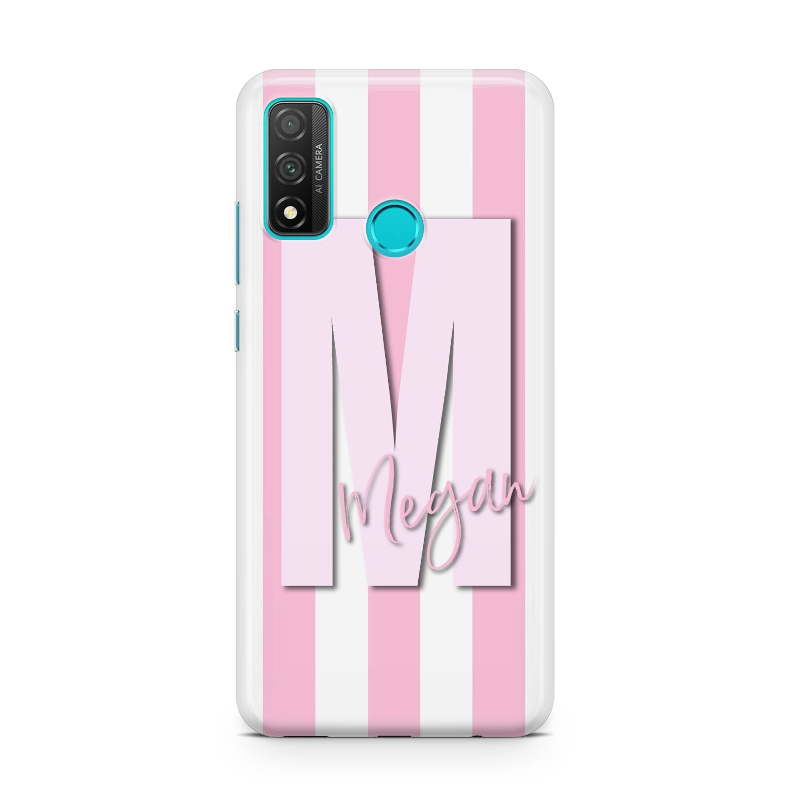 Personalised Candy Stripe Initials Huawei P Smart 2020