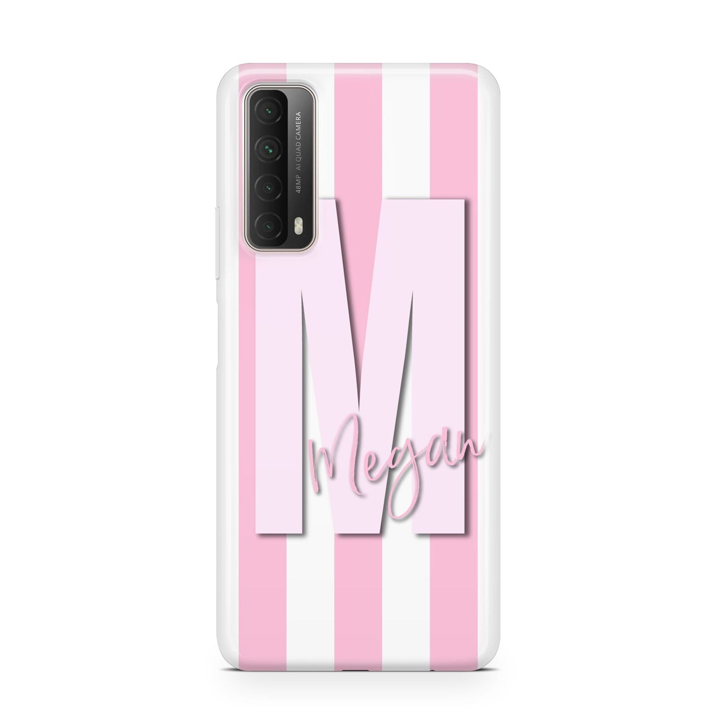 Personalised Candy Stripe Initials Huawei P Smart 2021