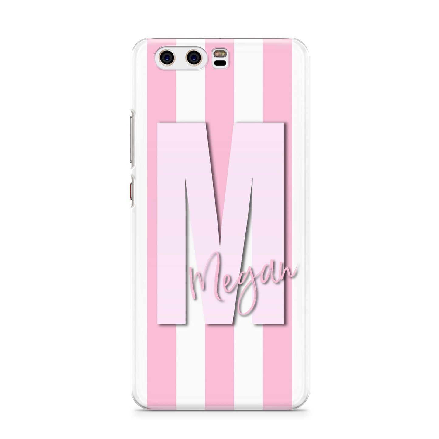 Personalised Candy Stripe Initials Huawei P10 Phone Case