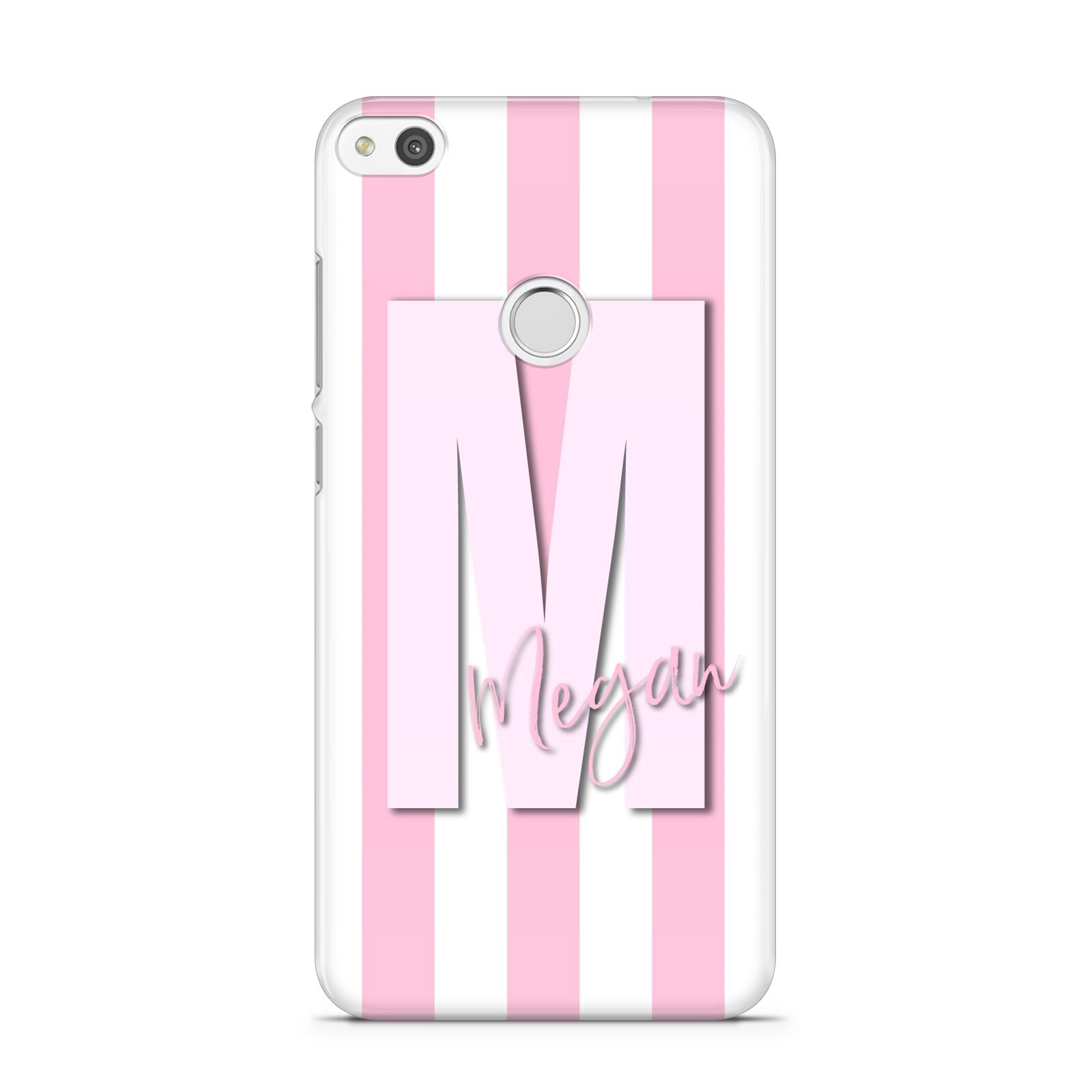 Personalised Candy Stripe Initials Huawei P8 Lite Case