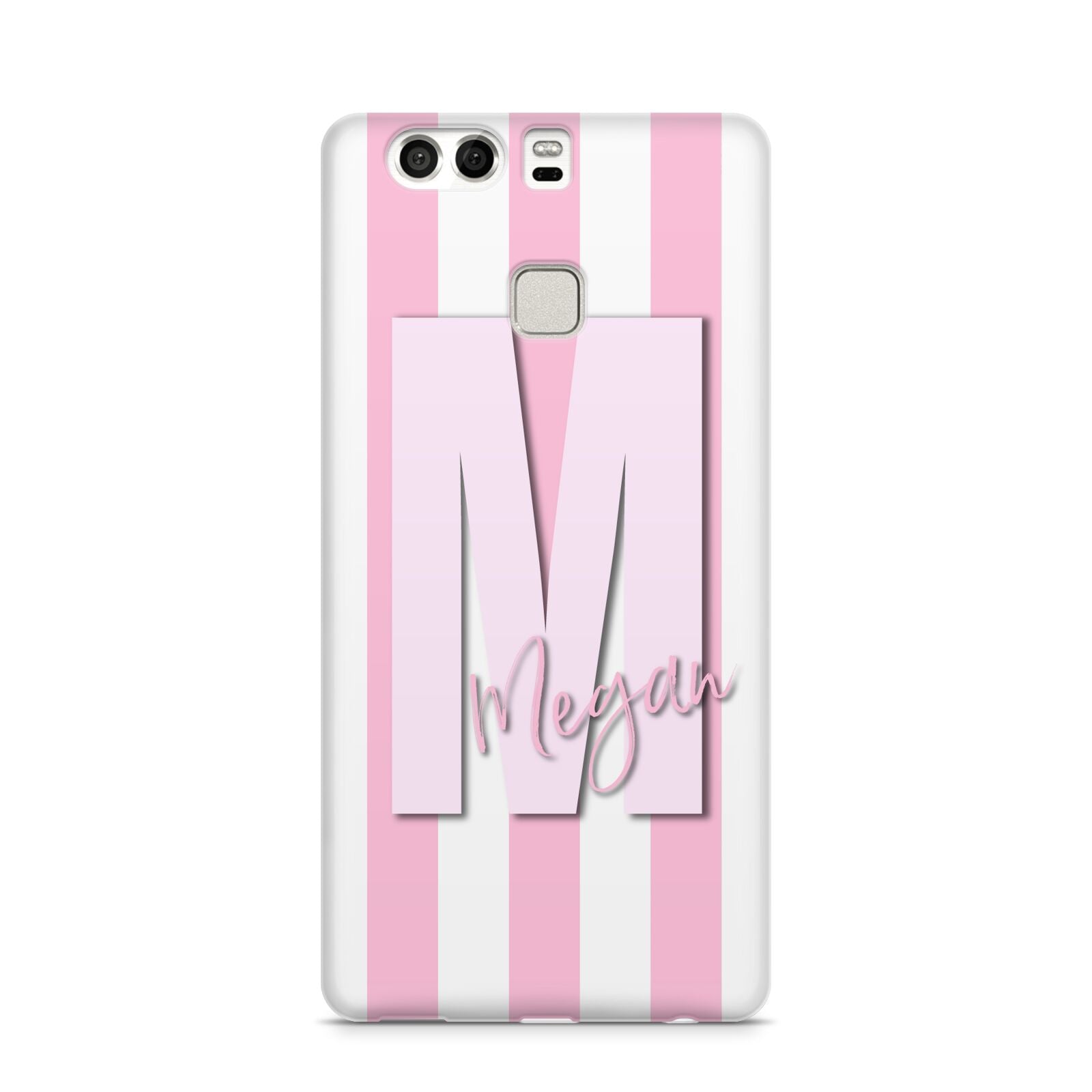 Personalised Candy Stripe Initials Huawei P9 Case