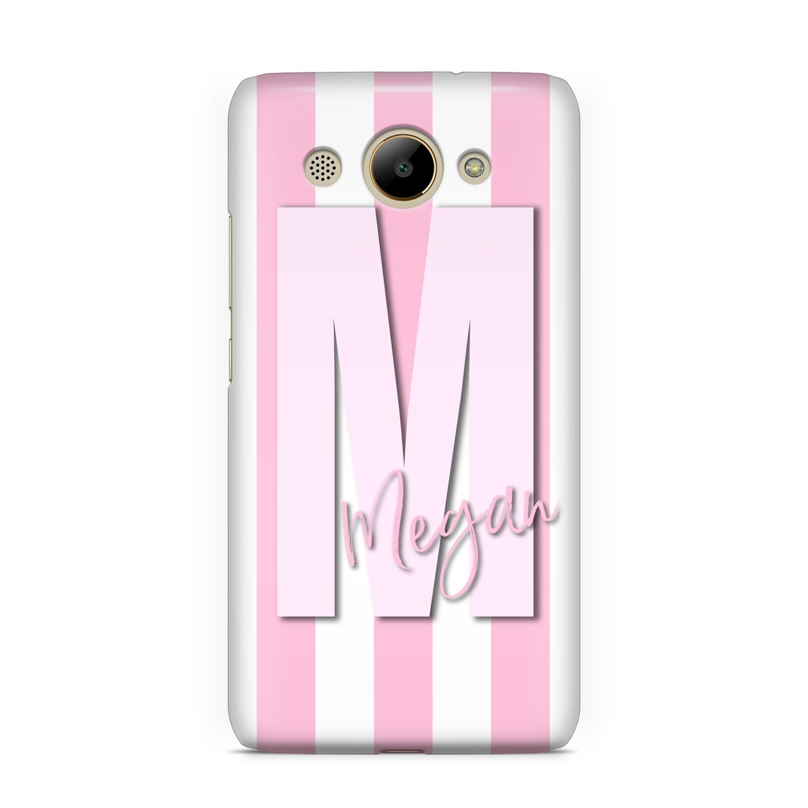 Personalised Candy Stripe Initials Huawei Y3 2017