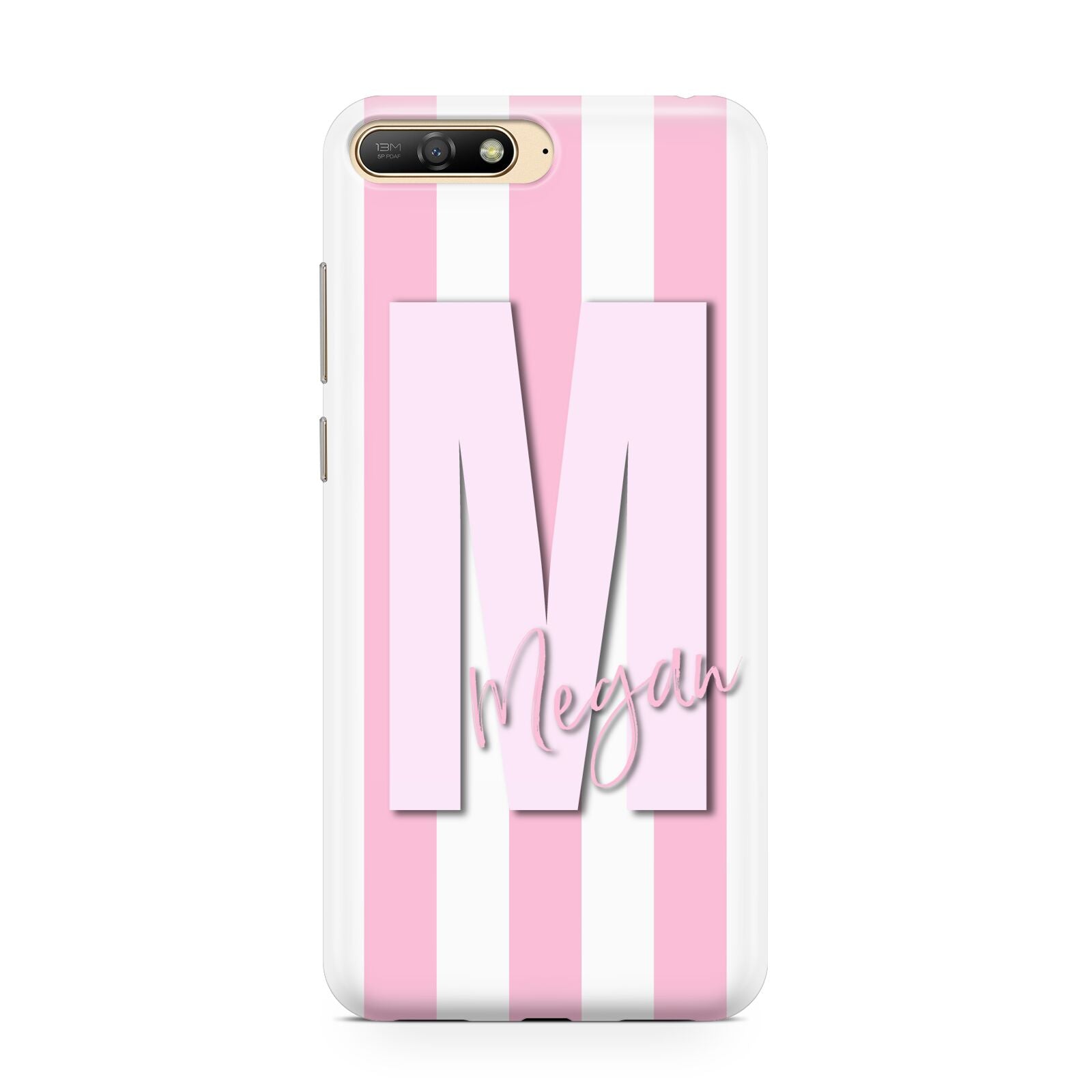 Personalised Candy Stripe Initials Huawei Y6 2018