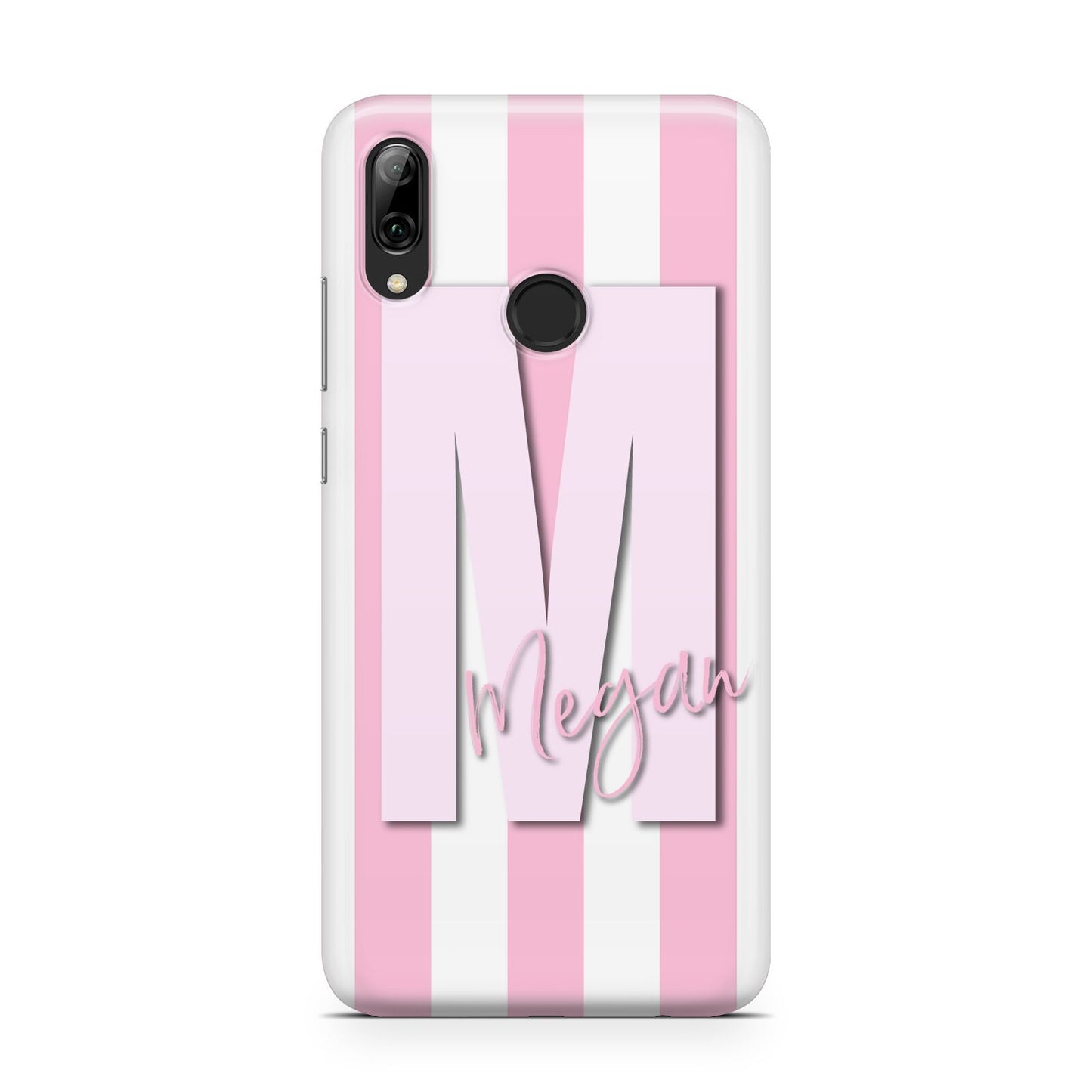 Personalised Candy Stripe Initials Huawei Y7 2019