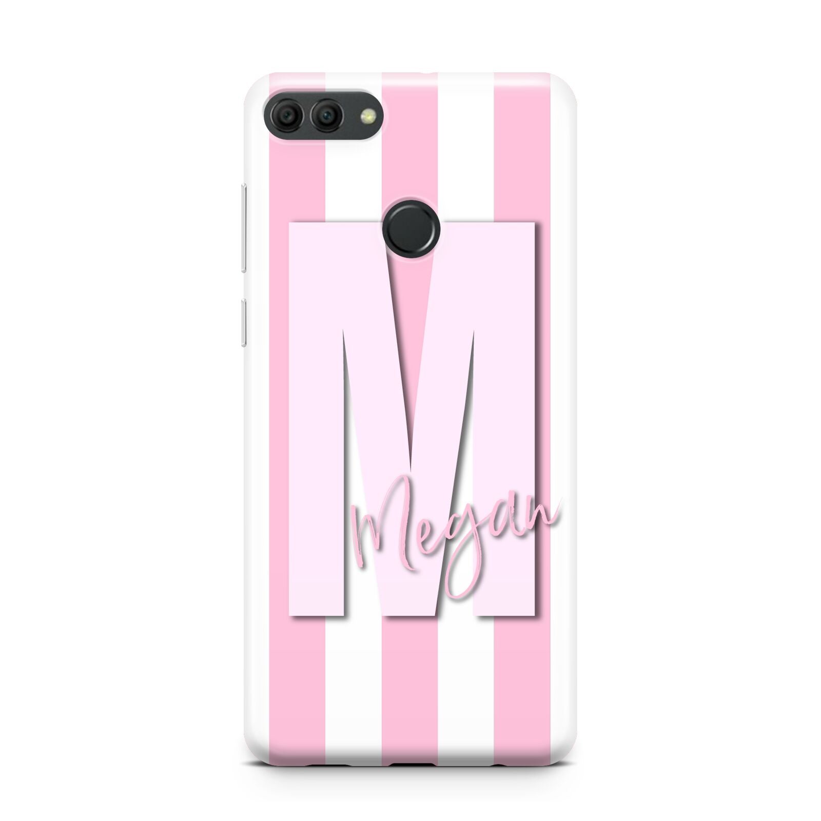 Personalised Candy Stripe Initials Huawei Y9 2018