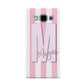 Personalised Candy Stripe Initials Samsung Galaxy A5 Case