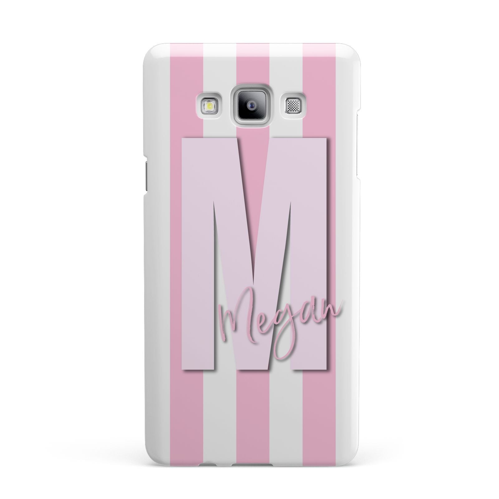Personalised Candy Stripe Initials Samsung Galaxy A7 2015 Case