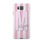 Personalised Candy Stripe Initials Samsung Galaxy Alpha Case