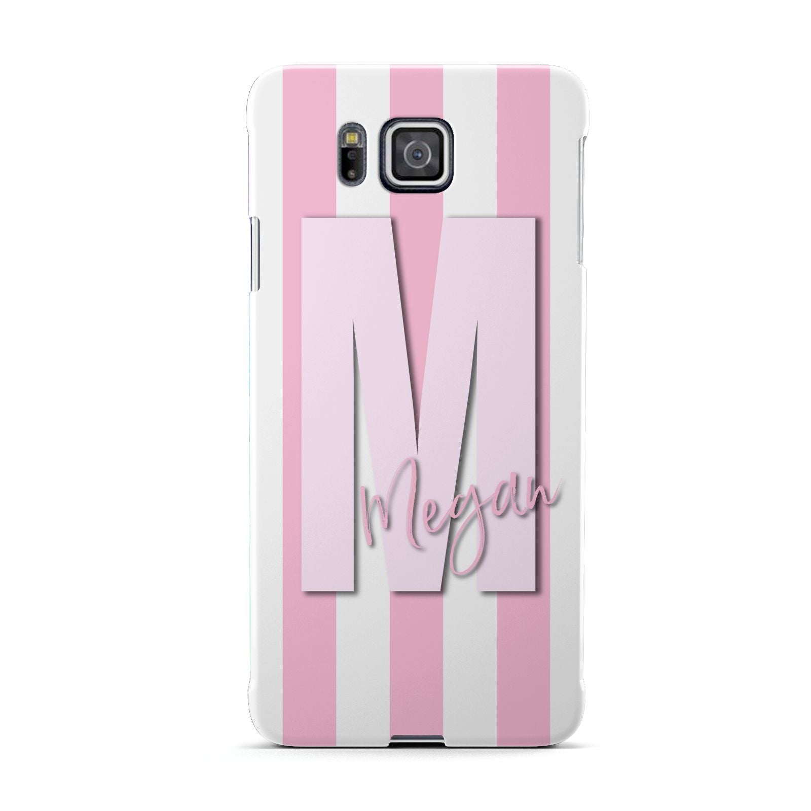 Personalised Candy Stripe Initials Samsung Galaxy Alpha Case