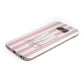 Personalised Candy Stripe Initials Samsung Galaxy Case Bottom Cutout