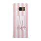 Personalised Candy Stripe Initials Samsung Galaxy Case