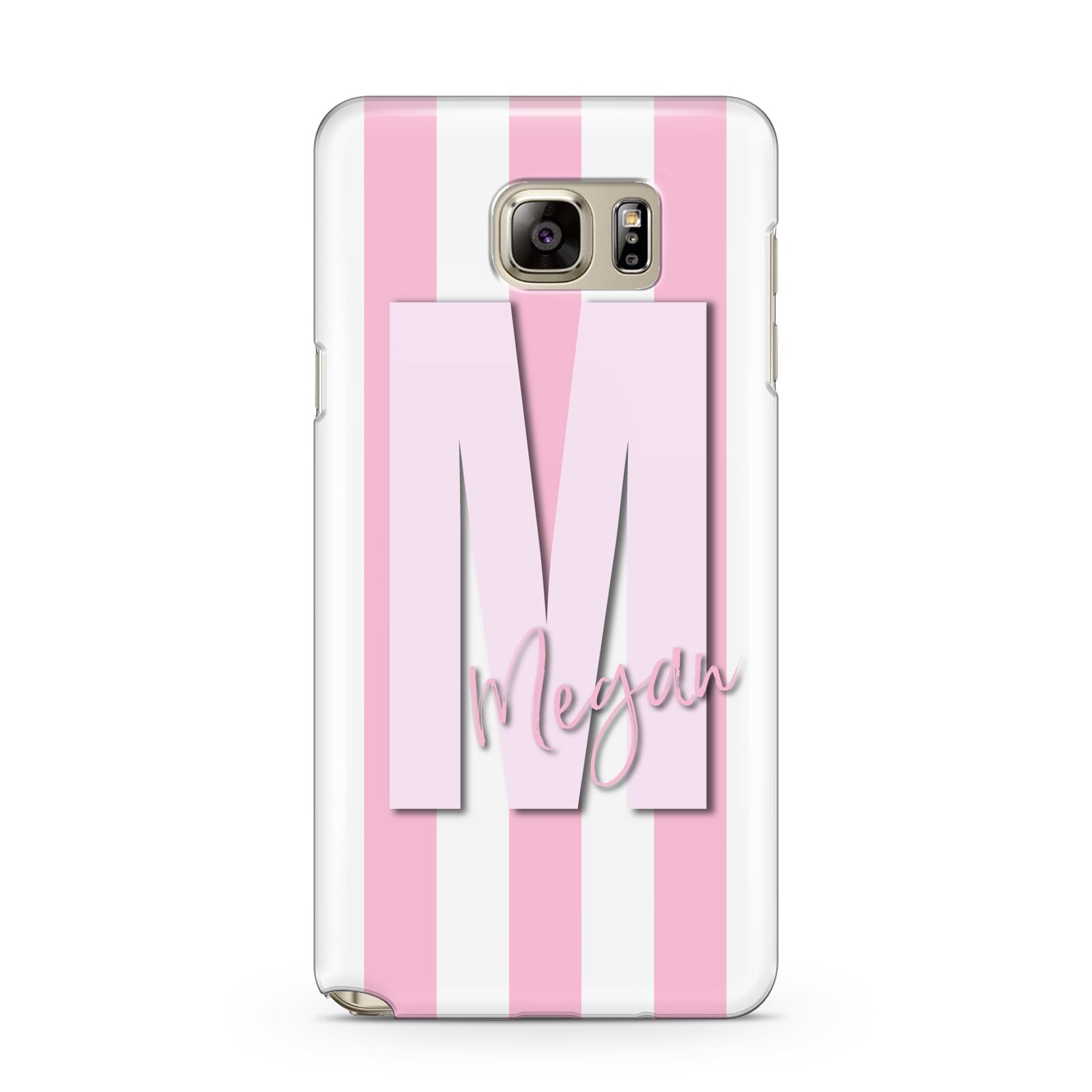 Personalised Candy Stripe Initials Samsung Galaxy Note 5 Case