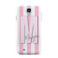 Personalised Candy Stripe Initials Samsung Galaxy S4 Case