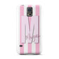 Personalised Candy Stripe Initials Samsung Galaxy S5 Case