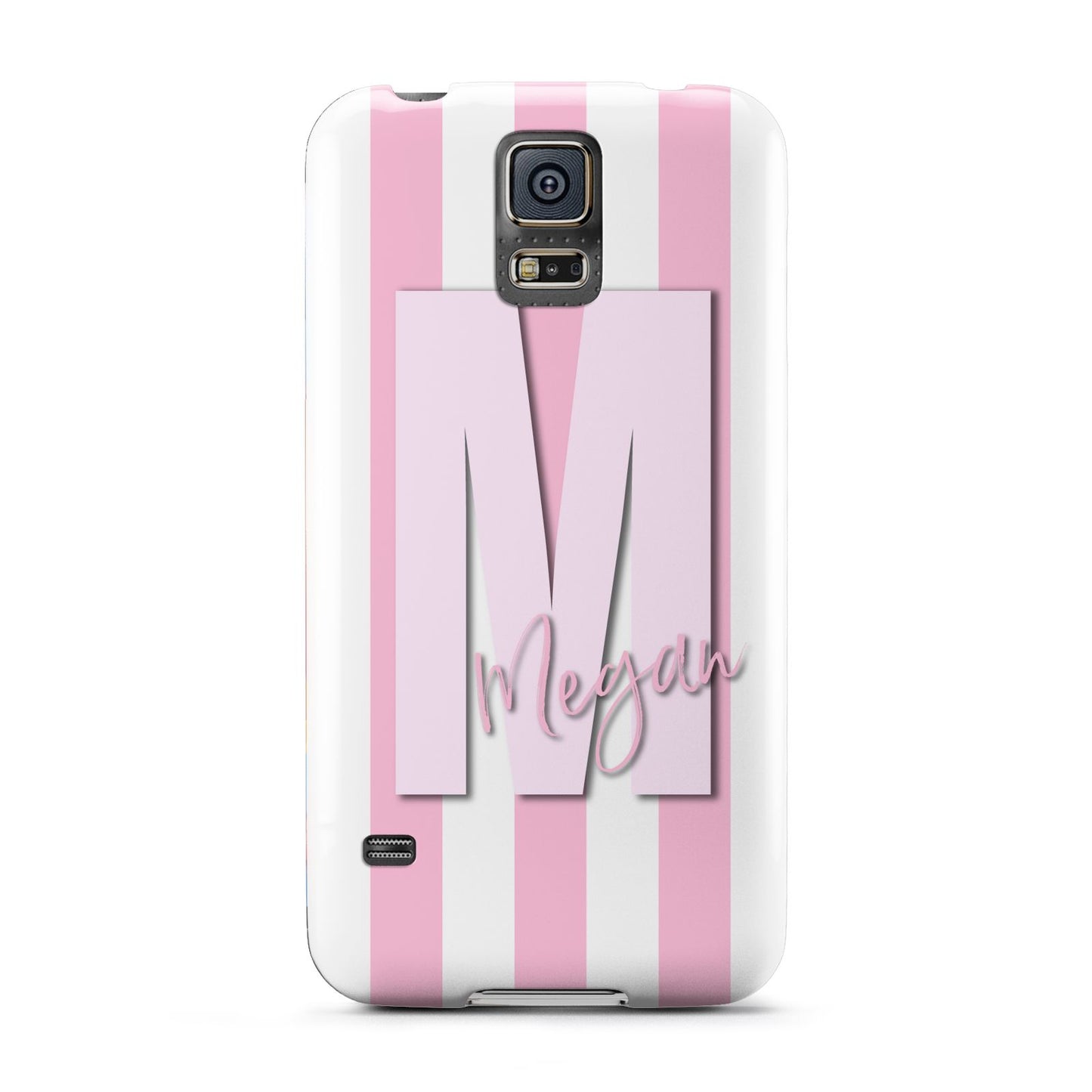 Personalised Candy Stripe Initials Samsung Galaxy S5 Case