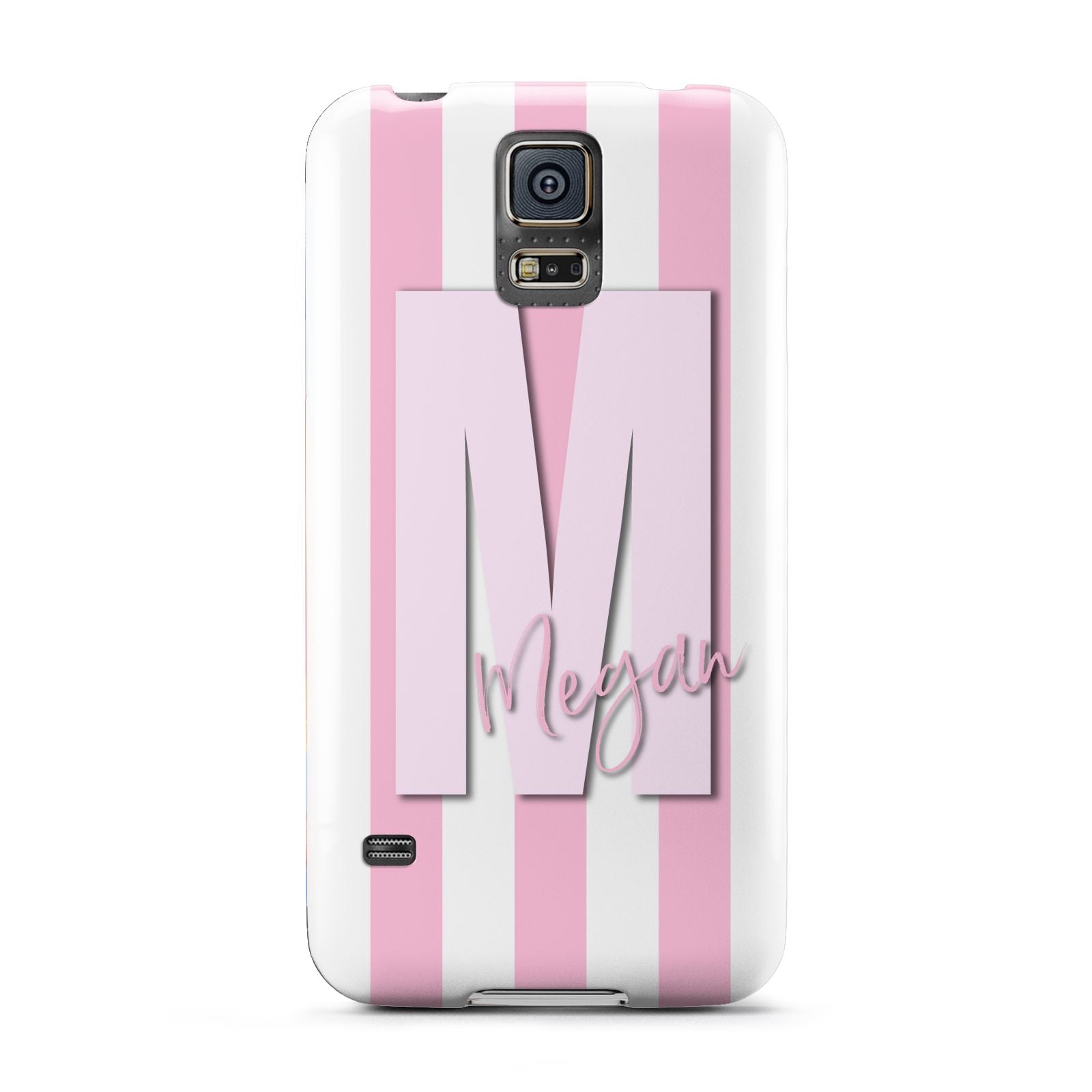 Personalised Candy Stripe Initials Samsung Galaxy S5 Case