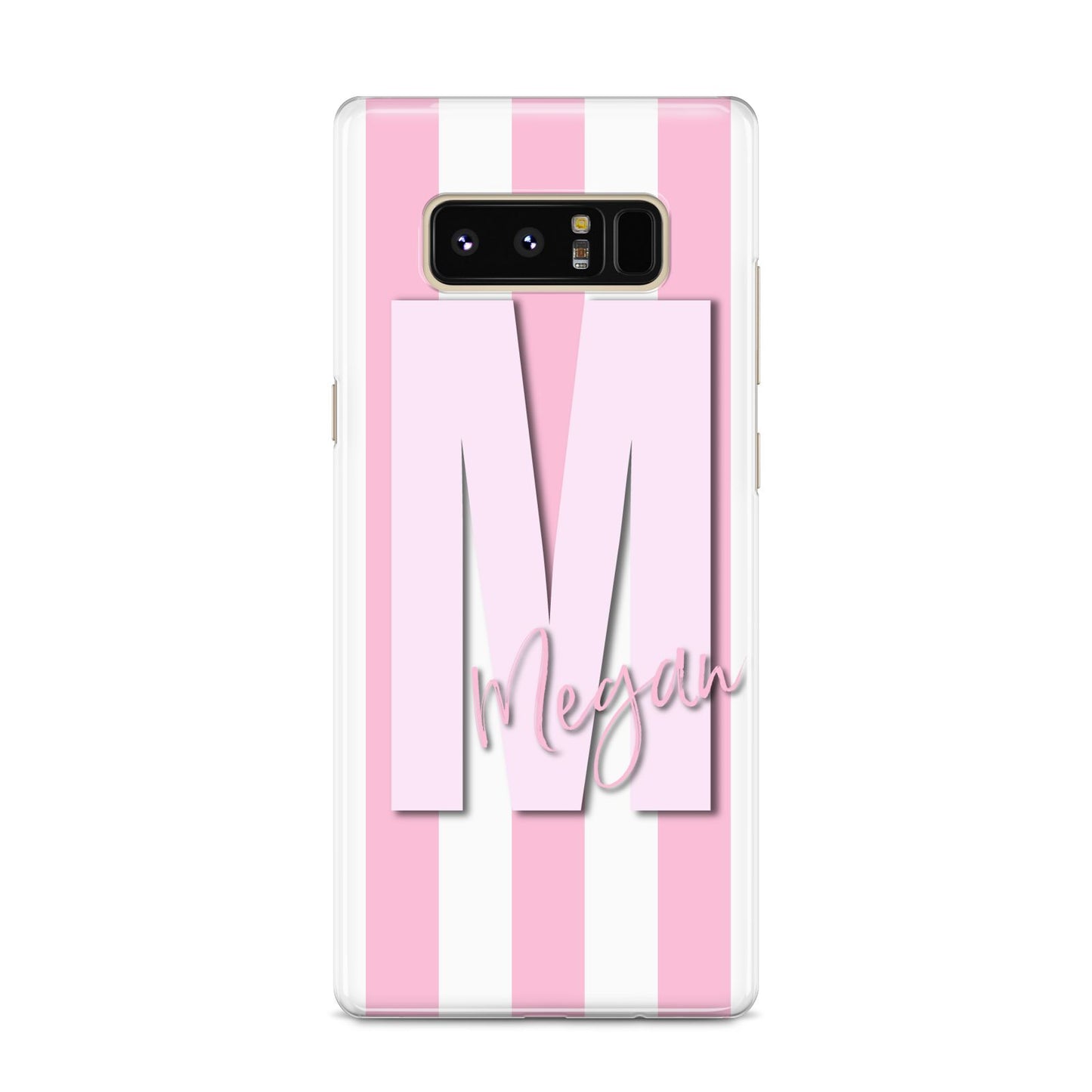Personalised Candy Stripe Initials Samsung Galaxy S8 Case