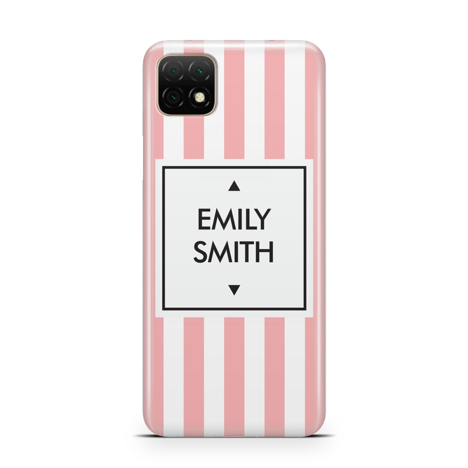 Personalised Candy Striped Name Initials Huawei Enjoy 20 Phone Case