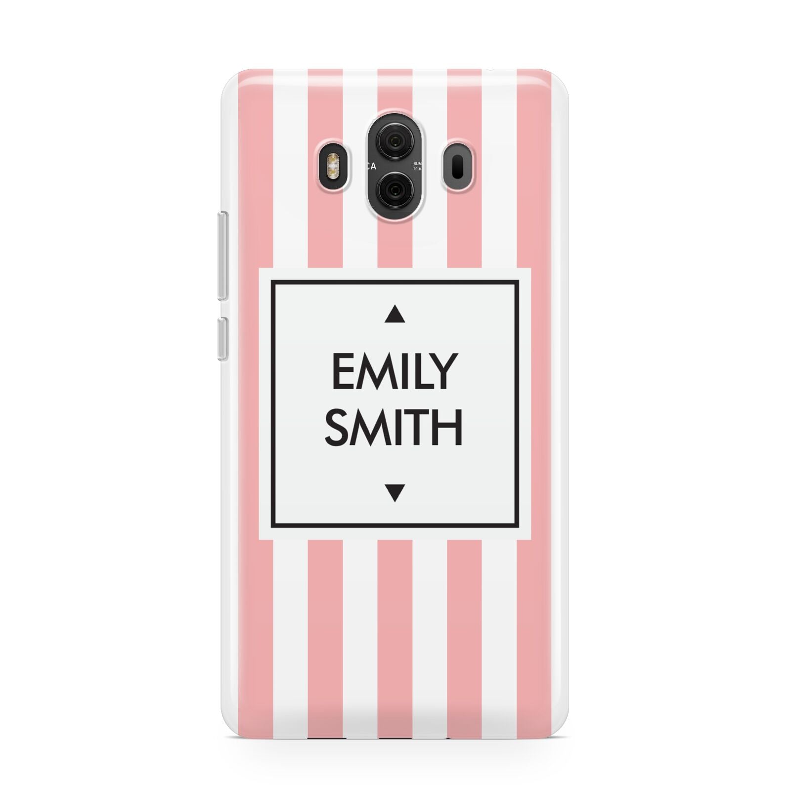 Personalised Candy Striped Name Initials Huawei Mate 10 Protective Phone Case