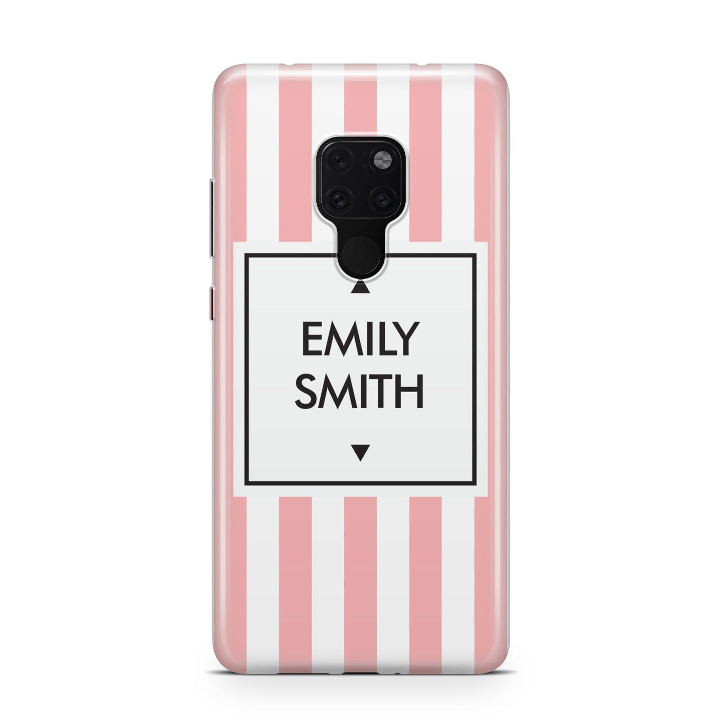 Personalised Candy Striped Name Initials Huawei Mate 20 Phone Case