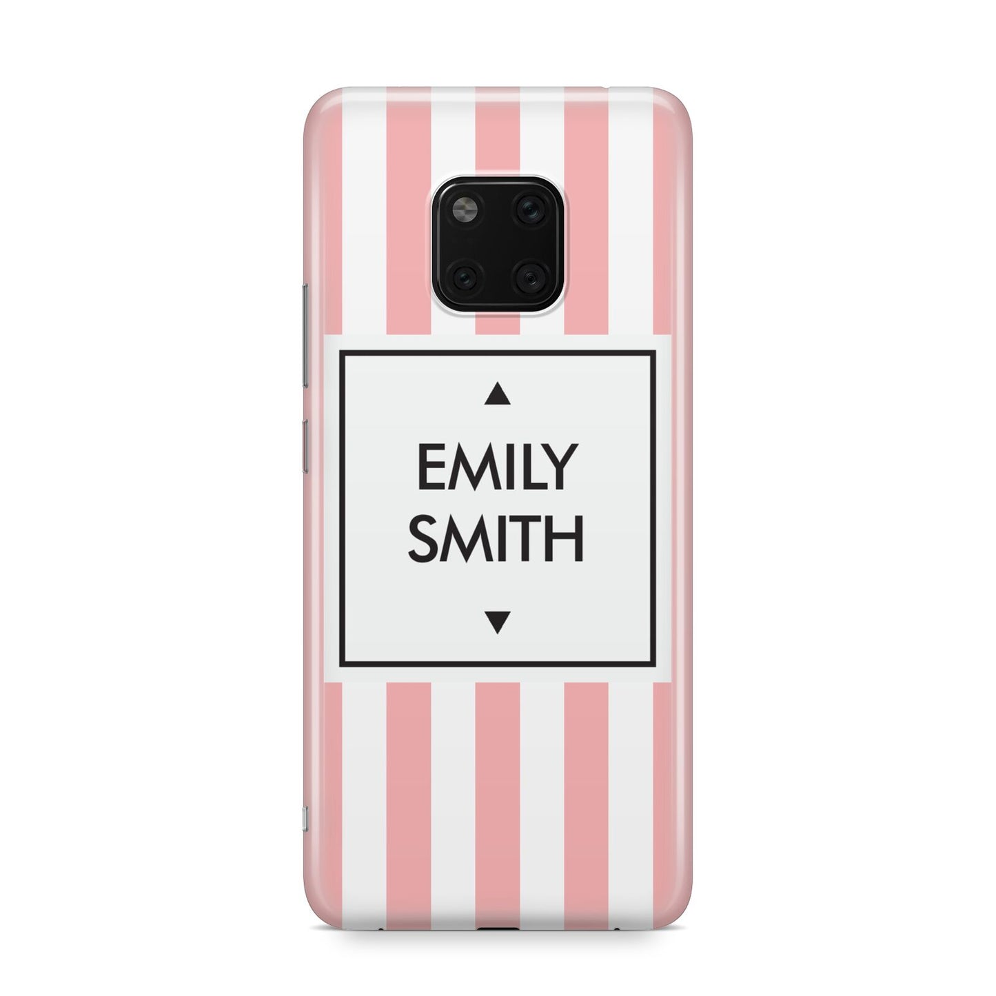 Personalised Candy Striped Name Initials Huawei Mate 20 Pro Phone Case