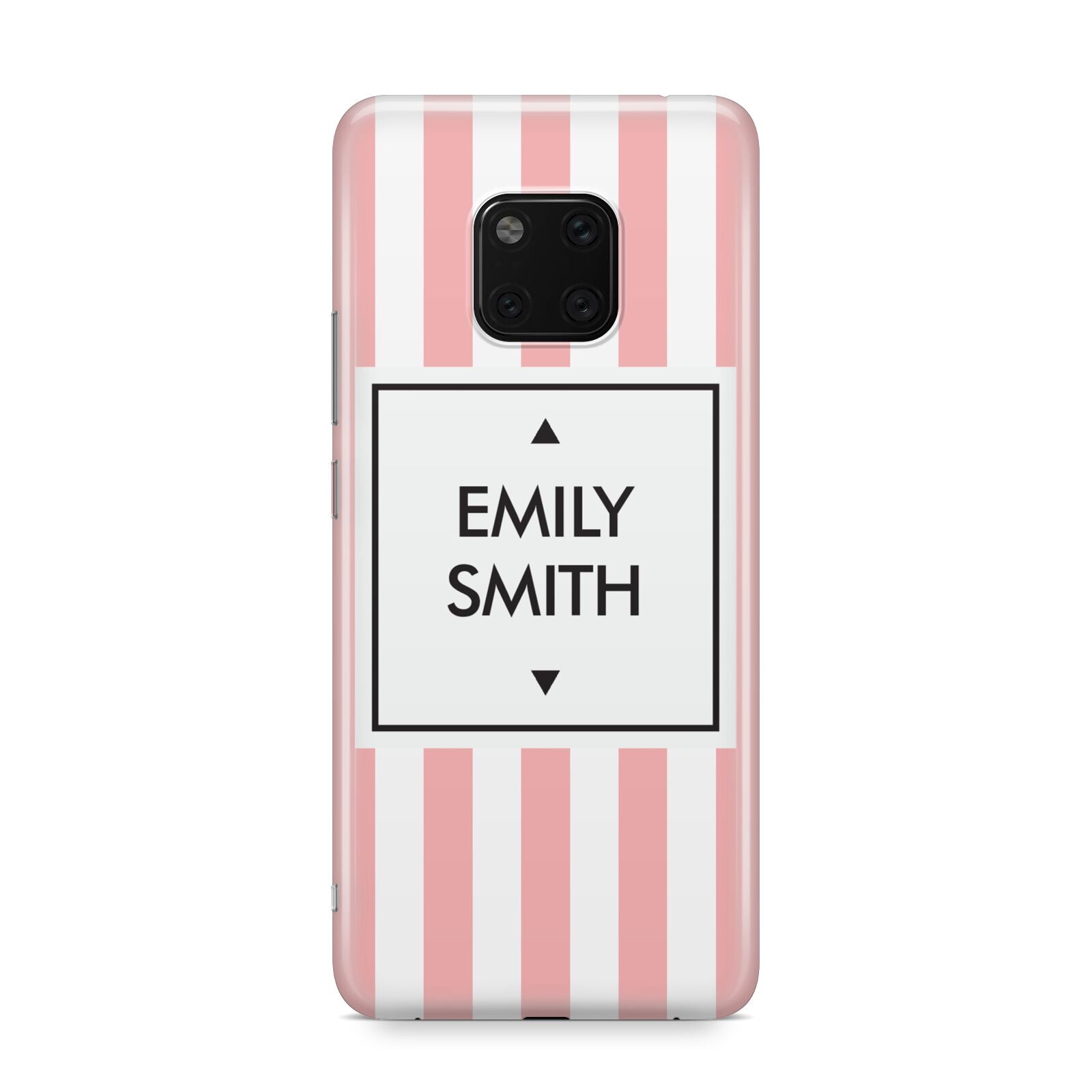 Personalised Candy Striped Name Initials Huawei Mate 20 Pro Phone Case